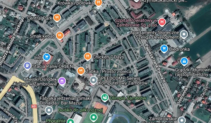 Mieszkanie 2-pokojowe Zambrów, ul. Prymasa Stefana Wyszyńskiego