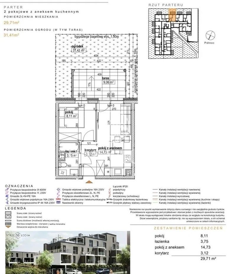 Mieszkanie 2-pokojowe Bydgoszcz Górzyskowo. Zdjęcie 8