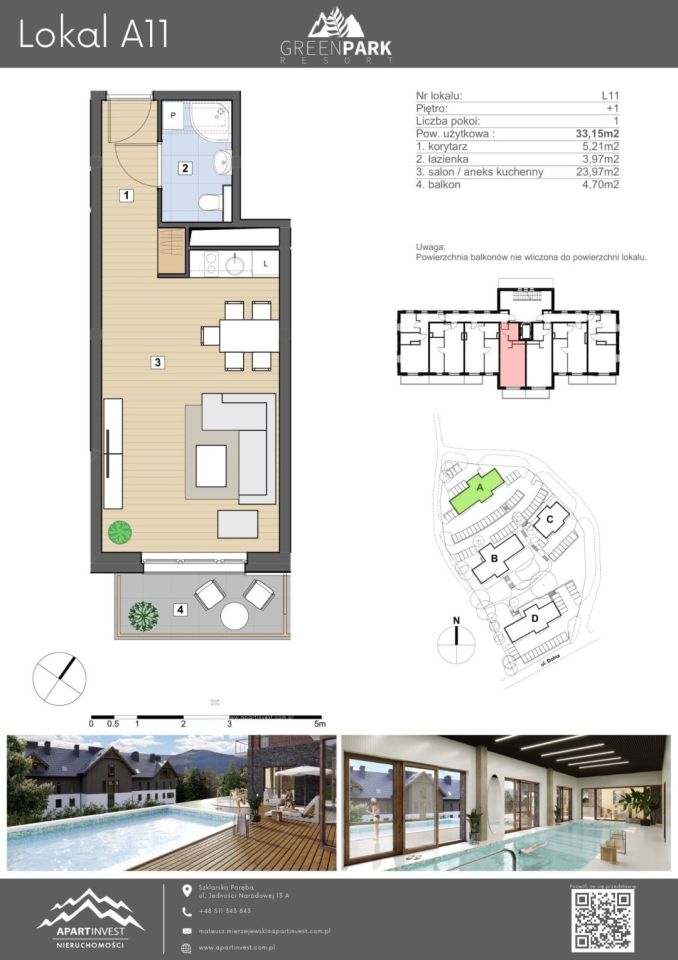 Mieszkanie 1-pokojowe Szklarska Poręba. Zdjęcie 19