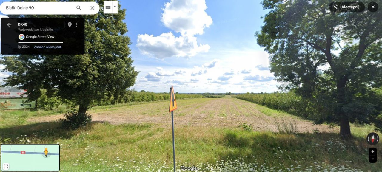 Działka rolna Białki Dolne