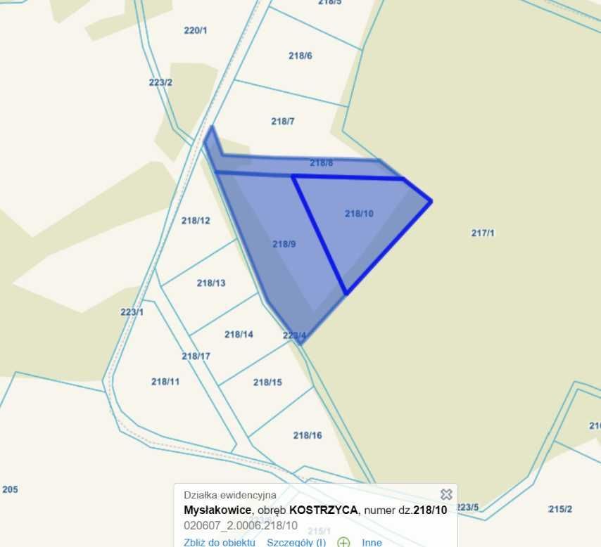 Działka budowlana Kostrzyca. Zdjęcie 3