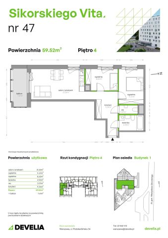 Mieszkanie 3-pokojowe Warszawa Mokotów, al. gen. Władysława Sikorskiego. Zdjęcie 9