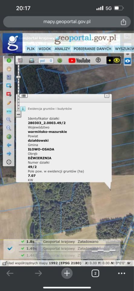 Działka rolna Uniszki Gumowskie. Zdjęcie 3