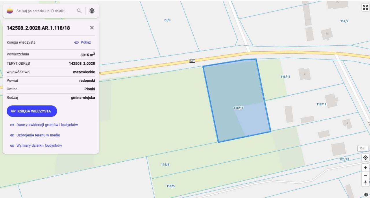 Działka budowlana Zalesie