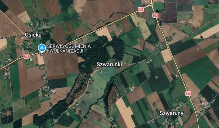 Działka rolna Szwarunki