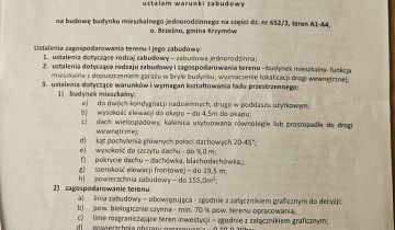 Działka budowlana Brzeźno