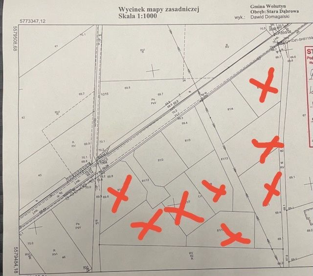 Działka budowlana Stara Dąbrowa. Zdjęcie 2