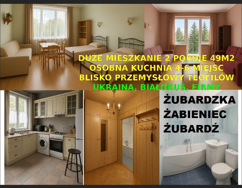 Mieszkanie 2-pokojowe Łódź Żubardź, ul. Żubardzka