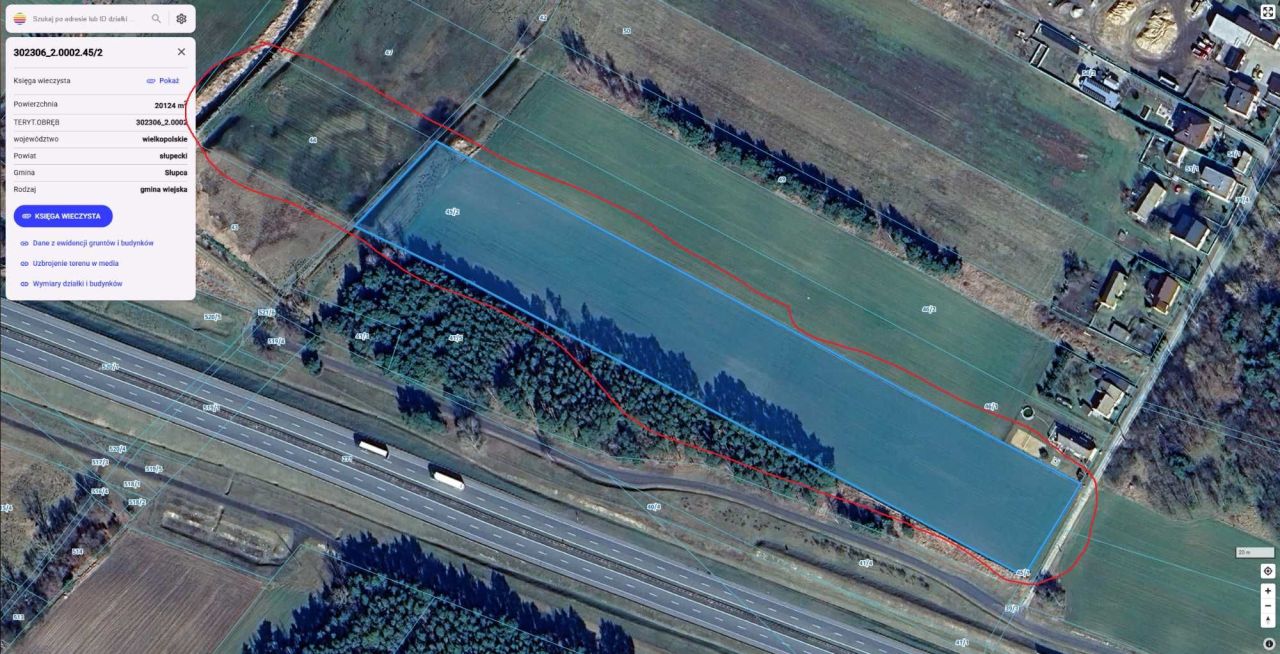 Działka rolna Borki