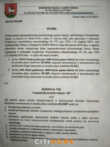 Działka rolna Osieck, ul. Przemysłowa. Zdjęcie 8