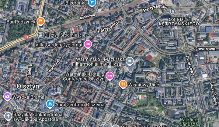 Lokal Olsztyn, pl. Plac Kazimierza Pułaskiego