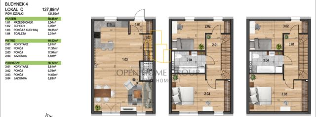 dom szeregowy, 5 pokoi Wrocław Jagodno. Zdjęcie 6