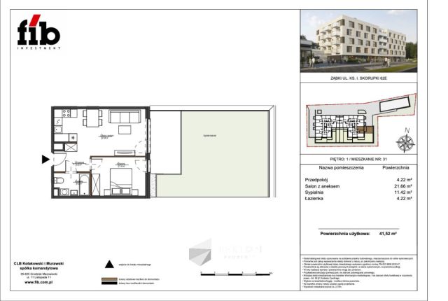 Mieszkanie 2-pokojowe Ząbki, ul. ks. Ignacego Skorupki. Zdjęcie 2