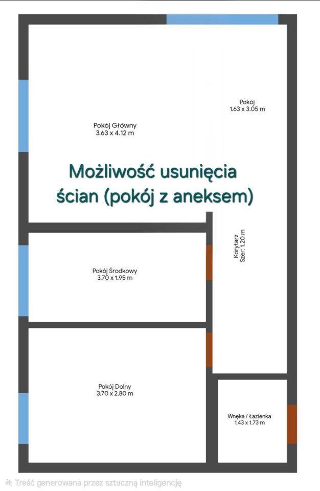 Mieszkanie 4-pokojowe Bydgoszcz, rondo Jagiellonów. Zdjęcie 7