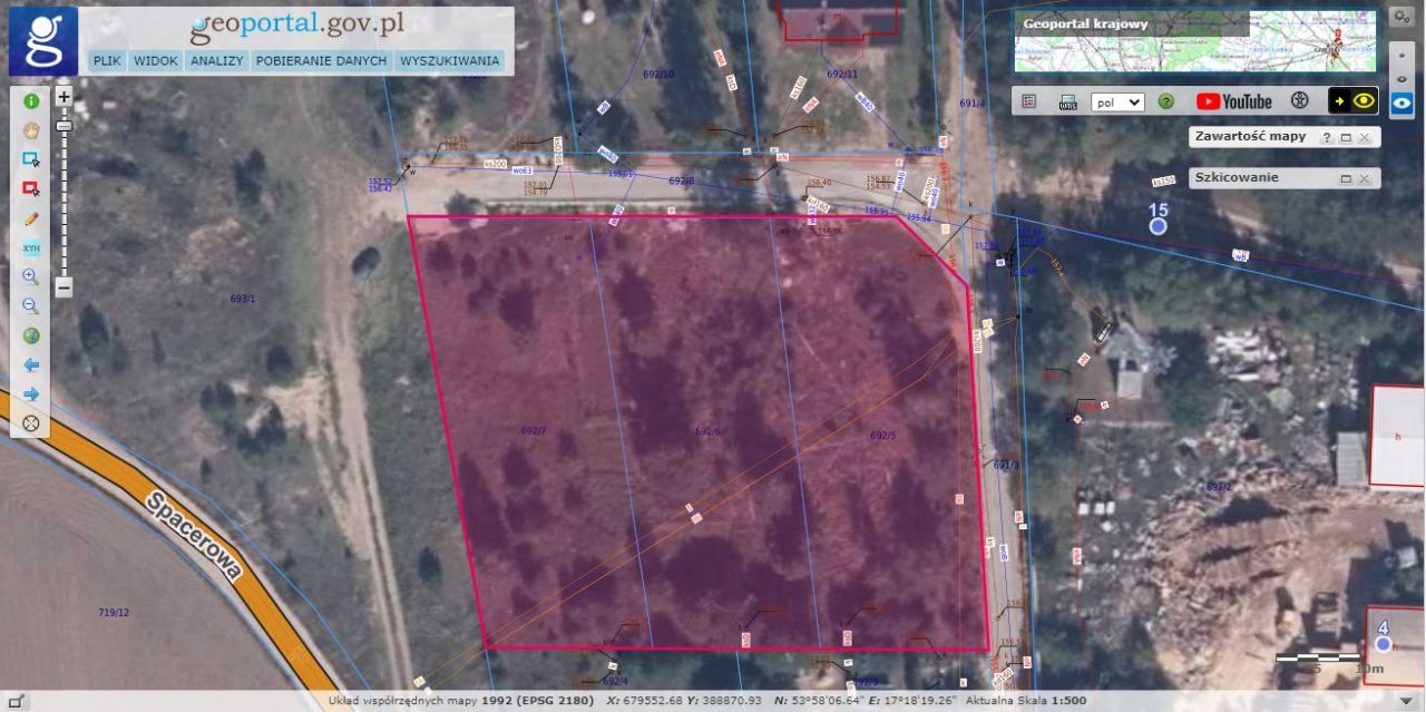 Działka budowlana Borowy Młyn, ul. Spacerowa. Zdjęcie 7