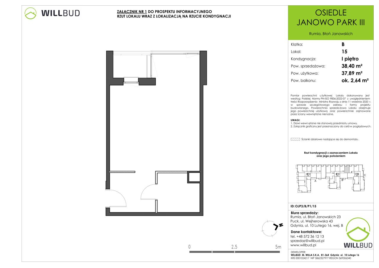 Mieszkanie 1-pokojowe Rumia Janowo, ul. Błoń Janowskich. Zdjęcie 10