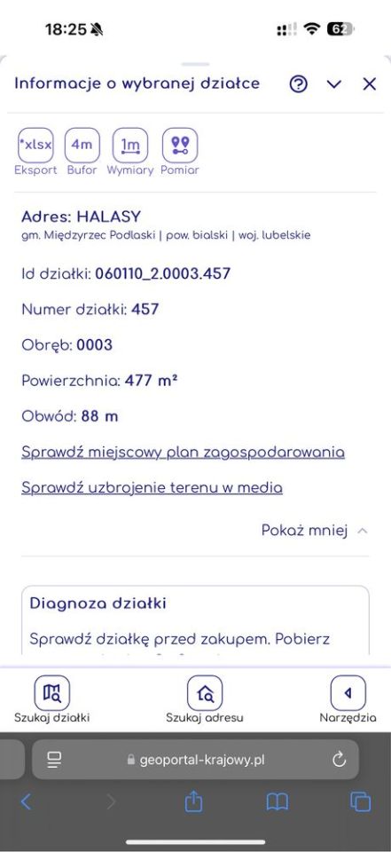 Działka rekreacyjna Halasy. Zdjęcie 2