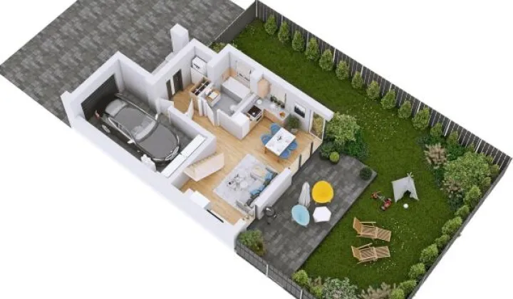 bliźniak, 4 pokoje Łomża, ul. Topolowa