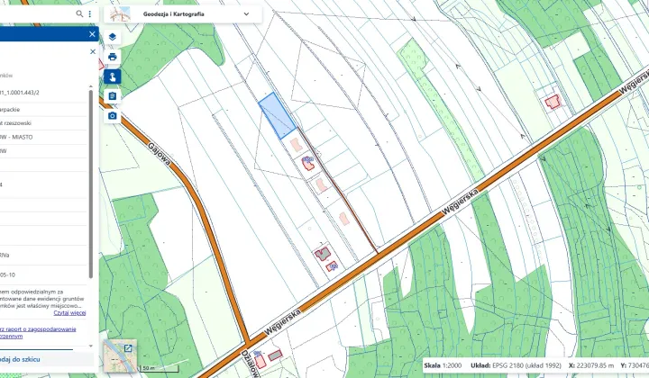 Działka budowlana Dynów, ul. Węgierska