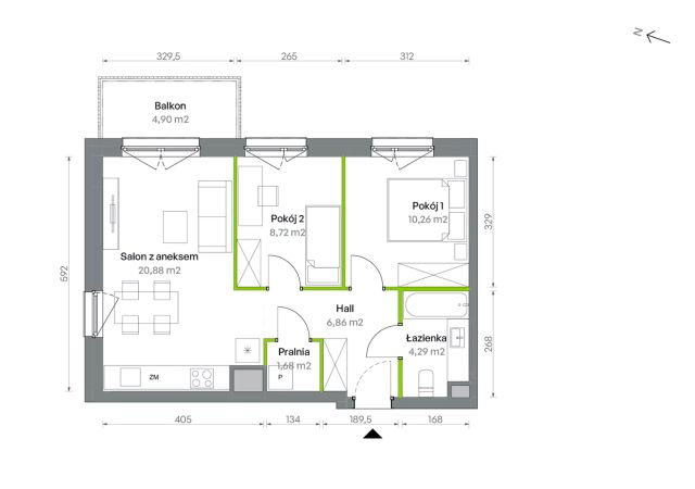 Mieszkanie 3-pokojowe Warszawa Targówek, ul. Oliwska. Zdjęcie 16