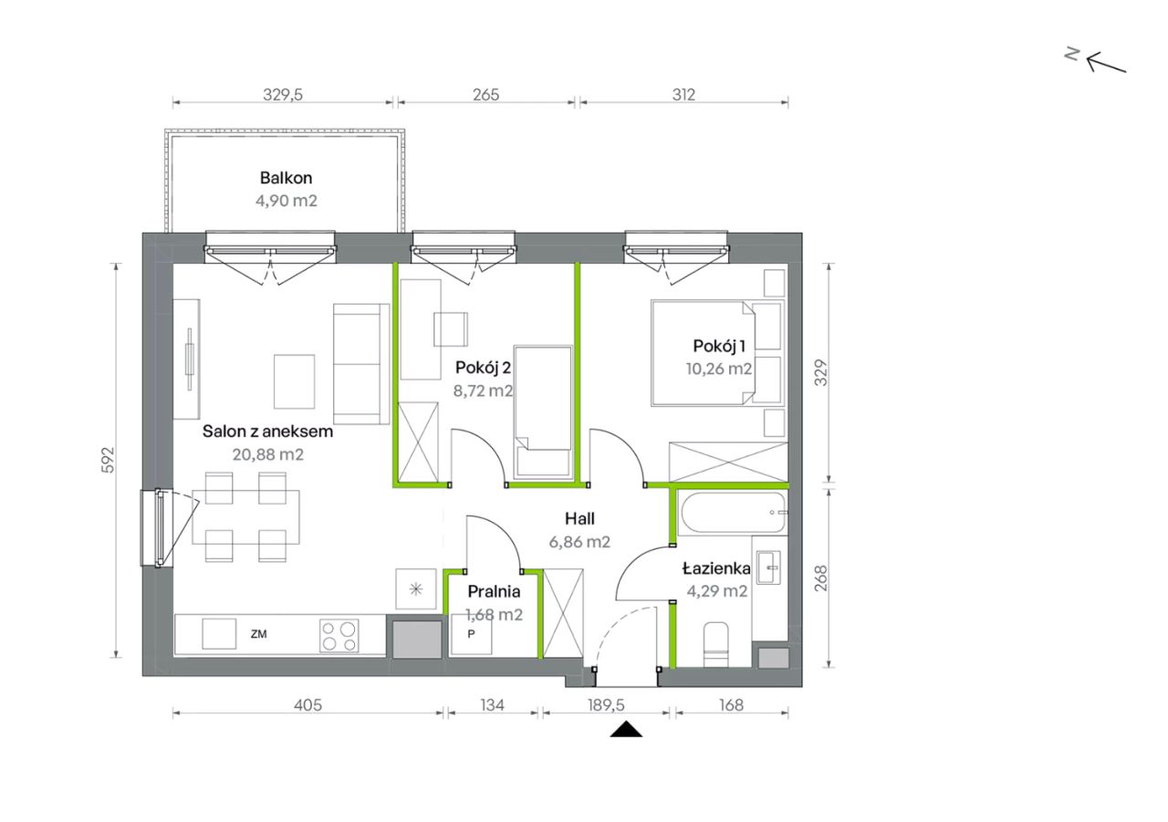 Mieszkanie 3-pokojowe Warszawa Targówek, ul. Oliwska. Zdjęcie 16