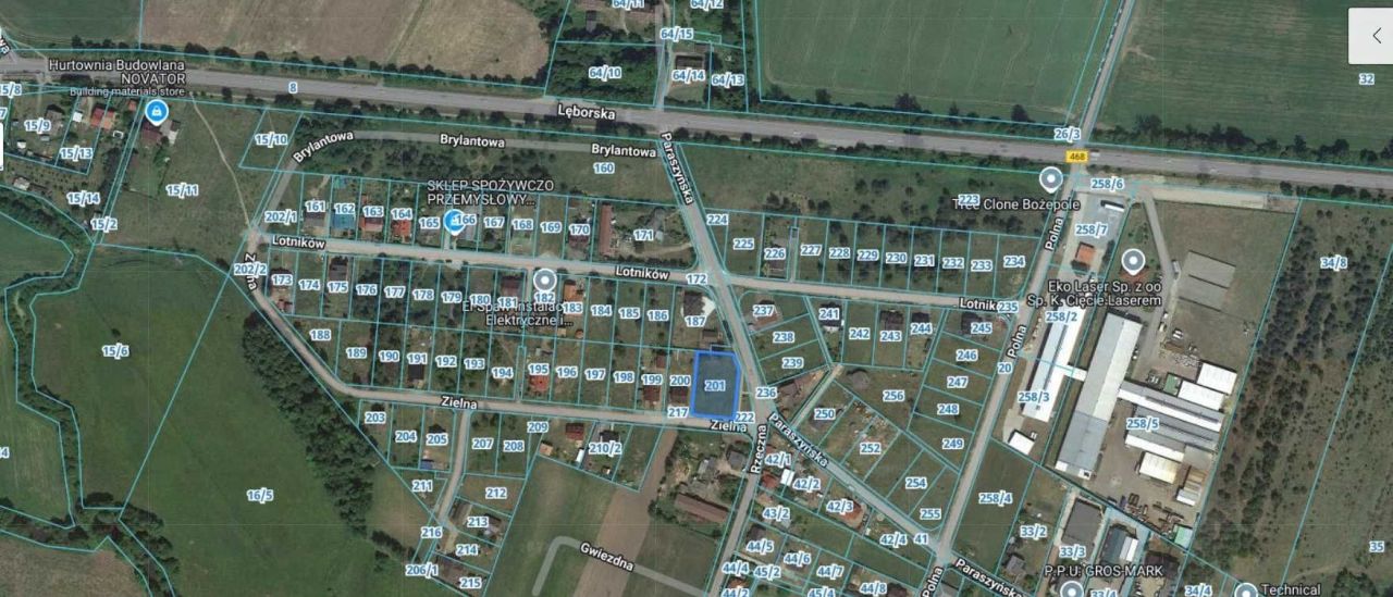 Działka budowlana Bożepole Małe, ul. Paraszyńska. Zdjęcie 4