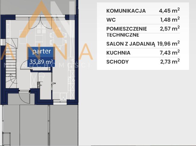 dom szeregowy, 3 pokoje Inowrocław. Zdjęcie 7