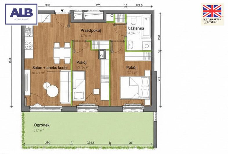 Mieszkanie 3-pokojowe Gdańsk Orunia. Zdjęcie 8
