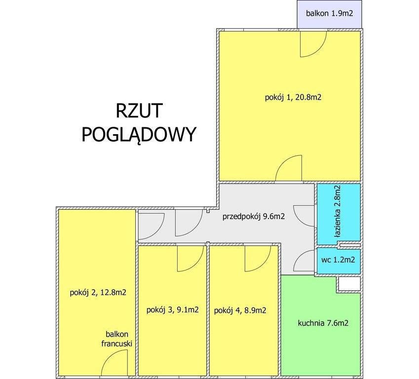 Mieszkanie – Wrocław, Polanka, Karłowice - Widok 5