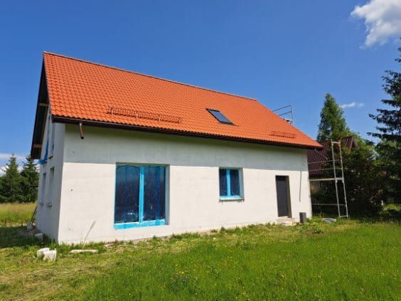 Ełk, ul. Słoneczna Dom wolnostojący - stan surowy zamknięty - 124 m²