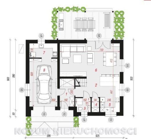 dom wolnostojący, 4 pokoje Nowe Chechło. Zdjęcie 3