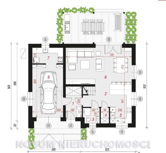 dom wolnostojący, 4 pokoje Nowe Chechło. Zdjęcie 3