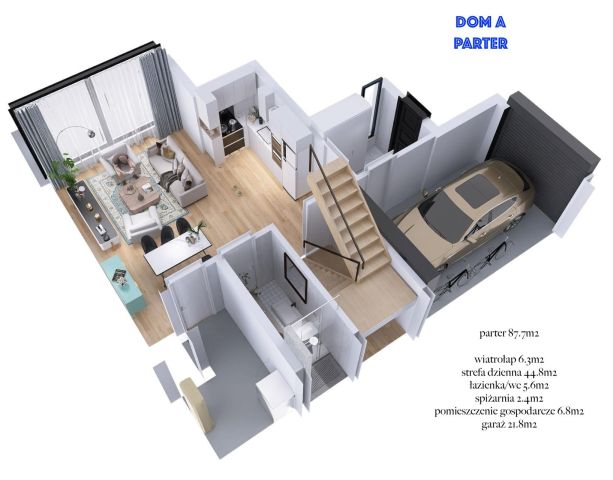 dom szeregowy, 4 pokoje Łady. Zdjęcie 6