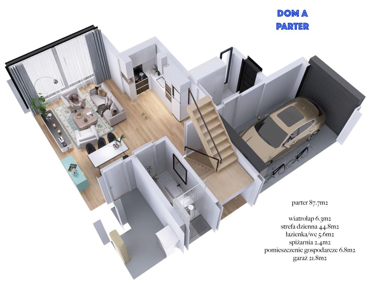 dom szeregowy, 4 pokoje Łady. Zdjęcie 6