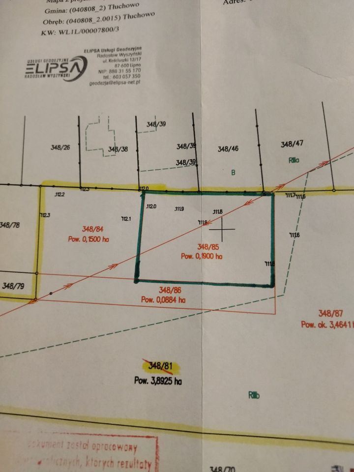 Działka budowlana Tłuchowo, ul. Gronowa. Zdjęcie 1