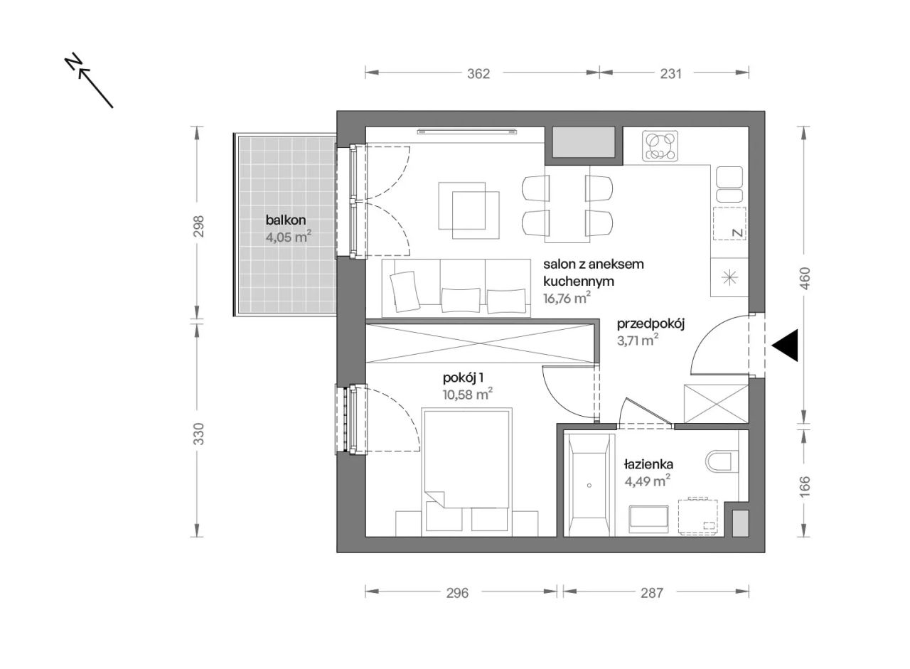 Mieszkanie 2-pokojowe Katowice Brynów, ul. Ceglana. Zdjęcie 7