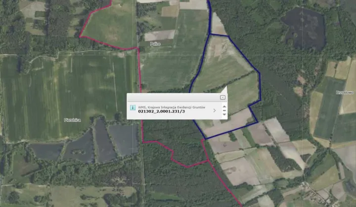 Działka rolna Brzostowo