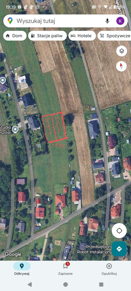 Działka budowlana Rzeszów Zwięczyca, ul. Beskidzka