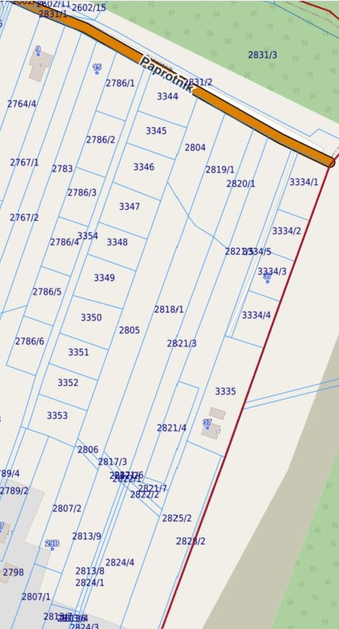 Działka budowlana Chełmek Paprotnik, ul. Paprotnik. Zdjęcie 3