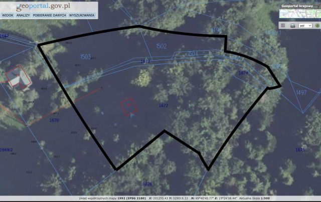 Działka budowlana Pewel Wielka. Zdjęcie 1