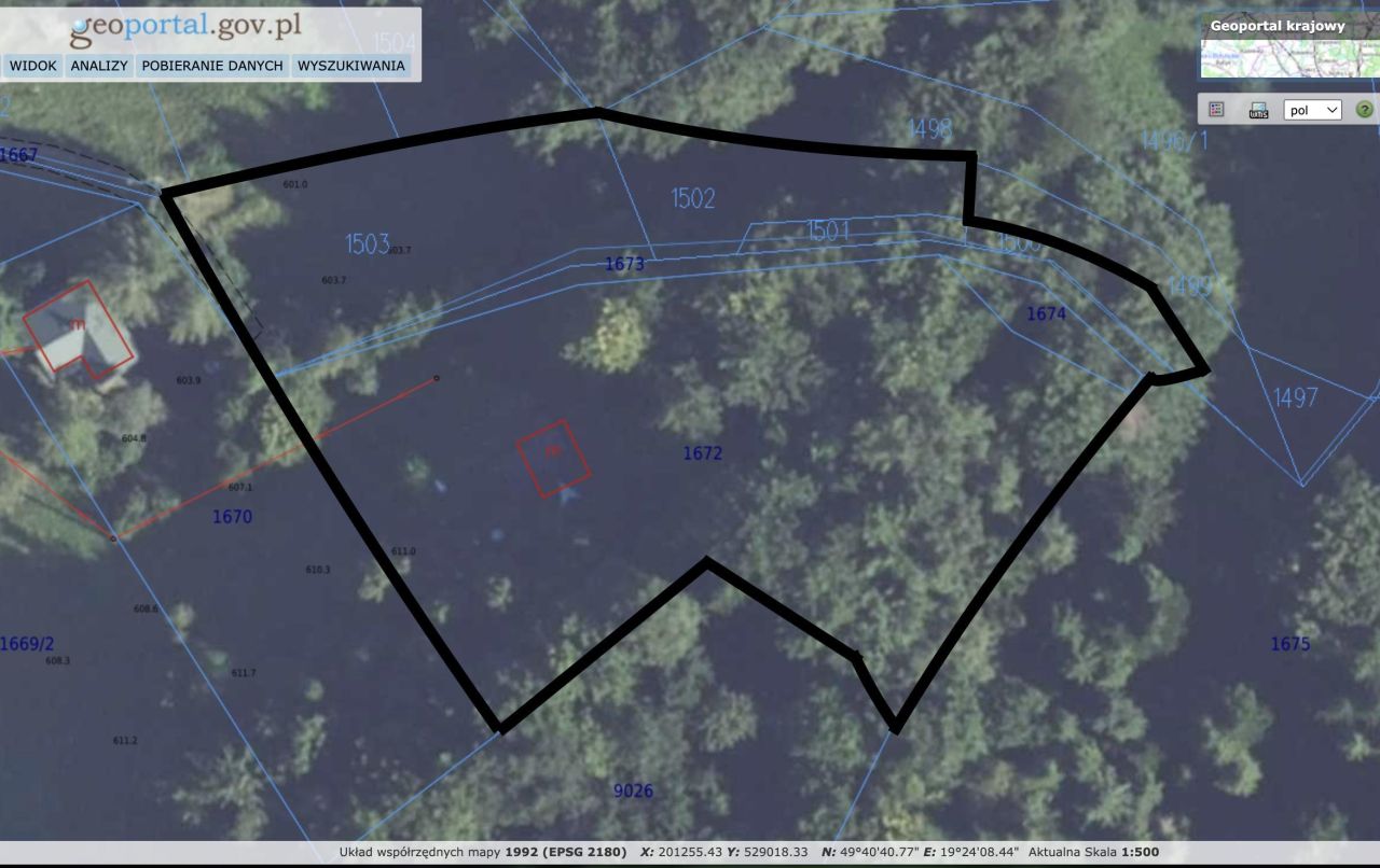 Działka budowlana Pewel Wielka