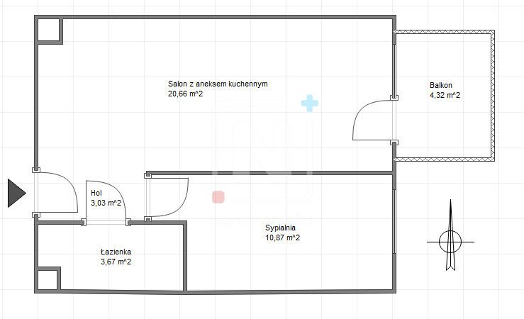 Mieszkanie 2-pokojowe Warszawa Mokotów, ul. Hilarego Koprowskiego. Zdjęcie 12