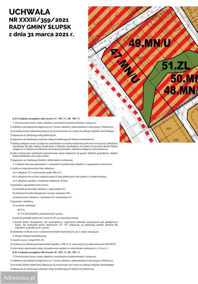 Działka Bydlino, ul. Kasztanowa. Zdjęcie 2