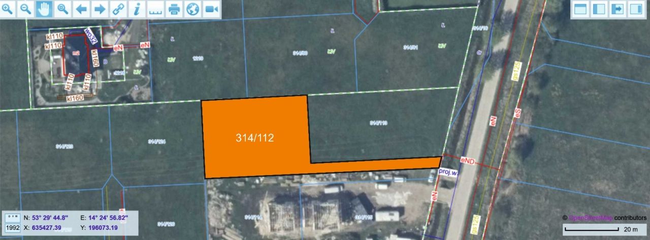 Działka rolna Dobra, ul. Traszki