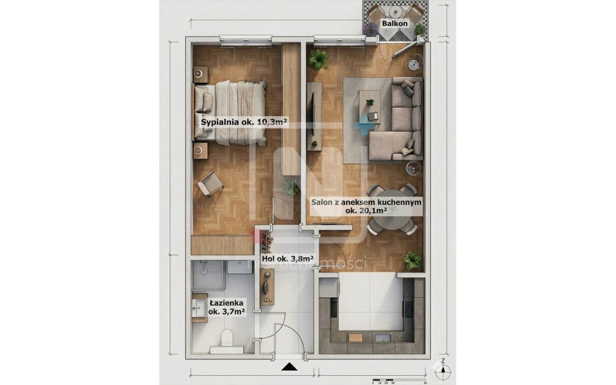 Mieszkanie 2-pokojowe Warszawa Muranów. Zdjęcie 14