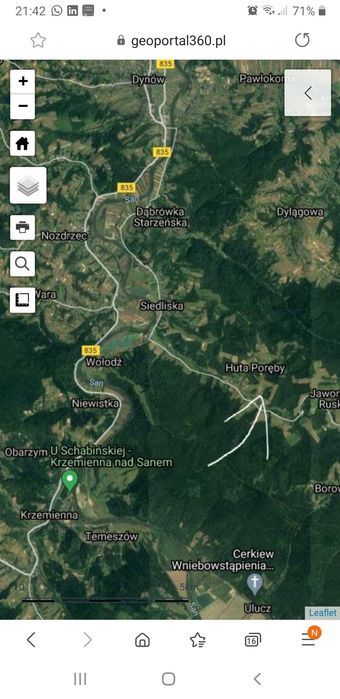 Działka leśna Huta Poręby. Zdjęcie 2