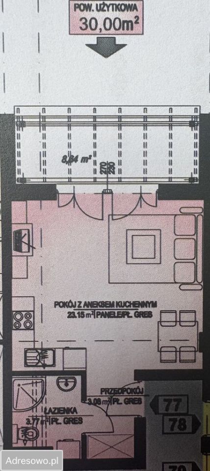 Mieszkanie 1-pokojowe Kraków Grzegórzki, ul. Grzegórzecka. Zdjęcie 7