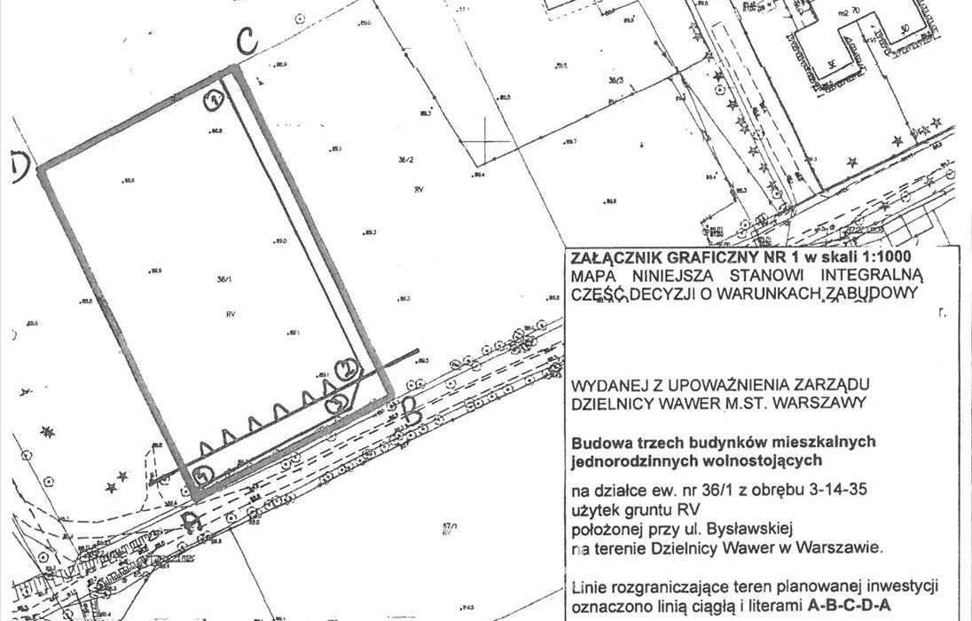 Działka budowlana Warszawa Wawer, ul. Bysławska. Zdjęcie 6