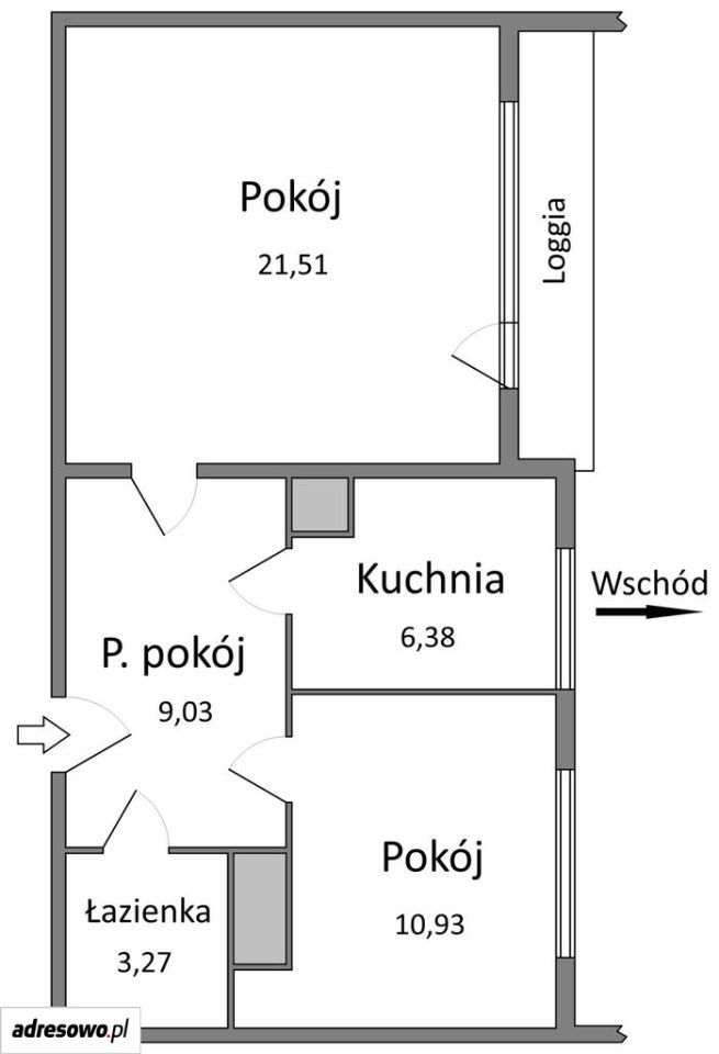 Mieszkanie 2-pokojowe Łódź Widzew, ul. Fiodora Dostojewskiego. Zdjęcie 10
