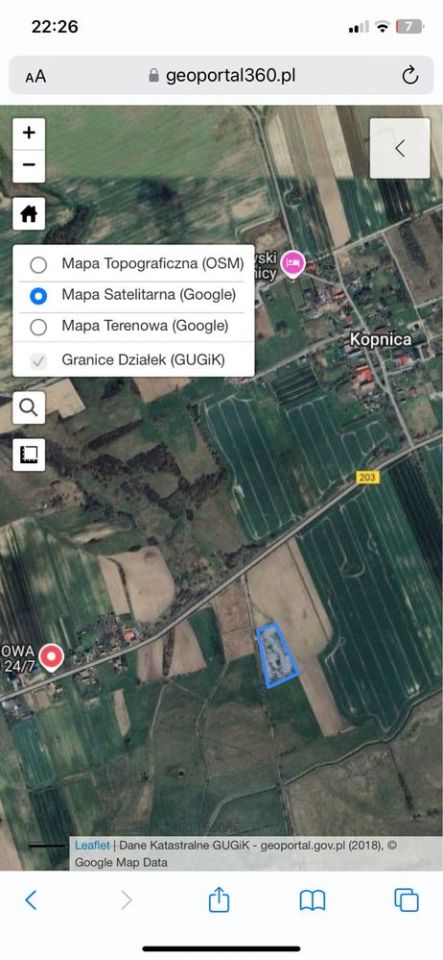 Działka rolna Kopnica. Zdjęcie 3